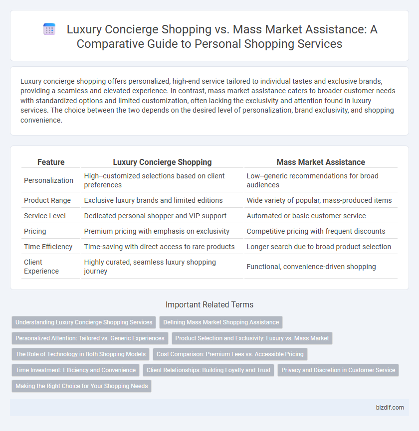 Luxury Concierge Shopping vs. Mass Market Assistance: A Comparative Guide to Personal Shopping Services