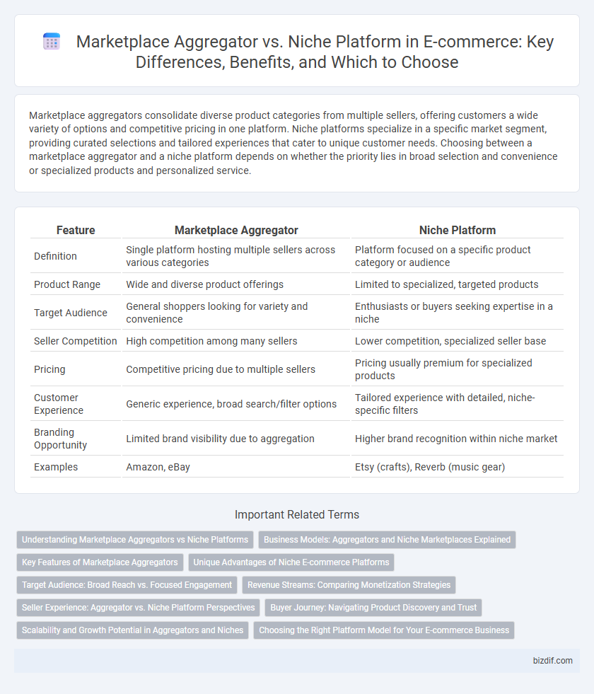 Marketplace Aggregator vs. Niche Platform in E-commerce: Key Differences, Benefits, and Which to Choose