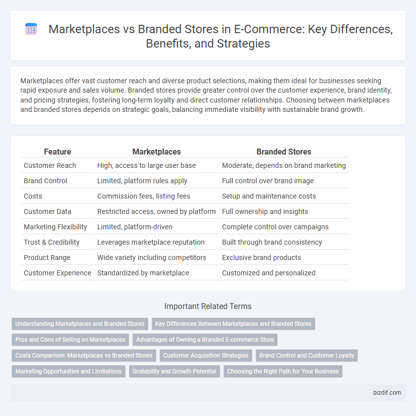 Marketplaces vs Branded Stores in E-Commerce: Key Differences, Benefits, and Strategies