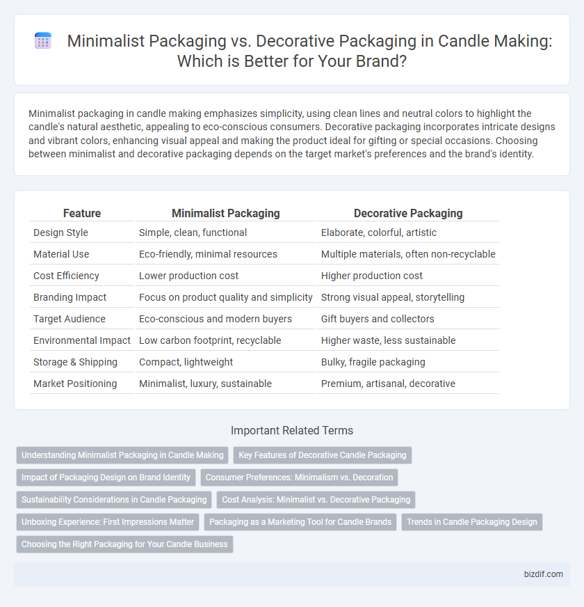 Minimalist Packaging vs. Decorative Packaging in Candle Making: Which is Better for Your Brand?