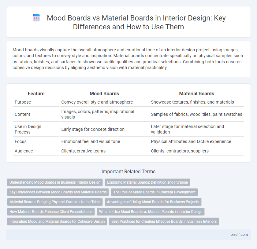 Mood Boards vs Material Boards in Interior Design: Key Differences and How to Use Them