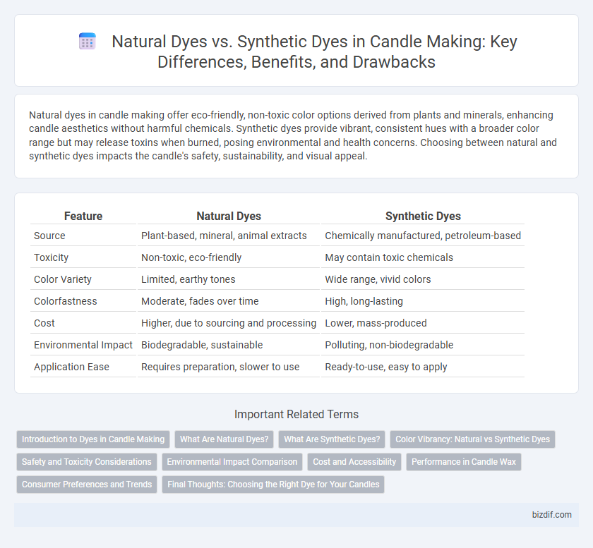 Natural Dyes vs. Synthetic Dyes in Candle Making: Key Differences, Benefits, and Drawbacks