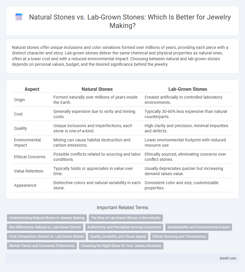Natural Stones vs. Lab-Grown Stones: Which Is Better for Jewelry Making?