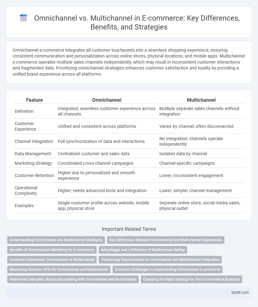 Omnichannel vs. Multichannel in E-commerce: Key Differences, Benefits, and Strategies