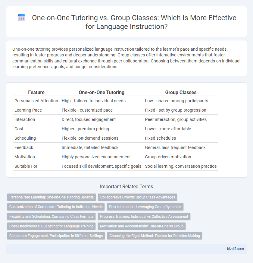 One-on-One Tutoring vs. Group Classes: Which Is More Effective for Language Instruction?