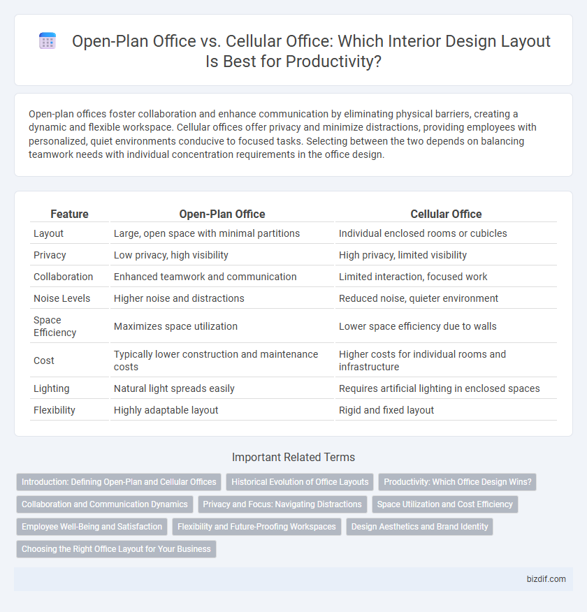 Open-Plan Office vs. Cellular Office: Which Interior Design Layout Is Best for Productivity?