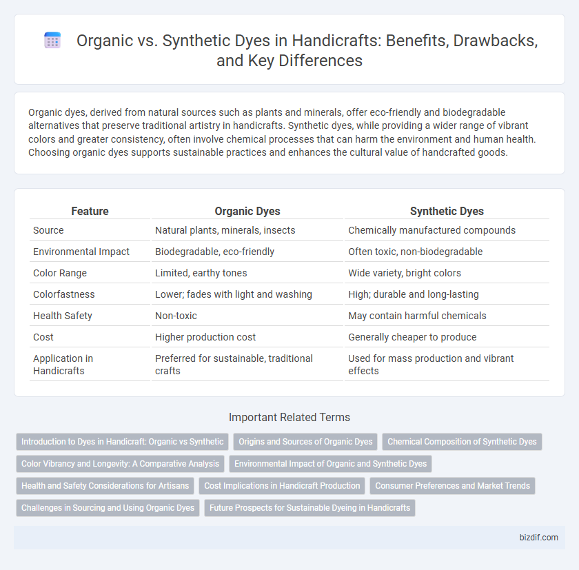 Organic vs. Synthetic Dyes in Handicrafts: Benefits, Drawbacks, and Key Differences