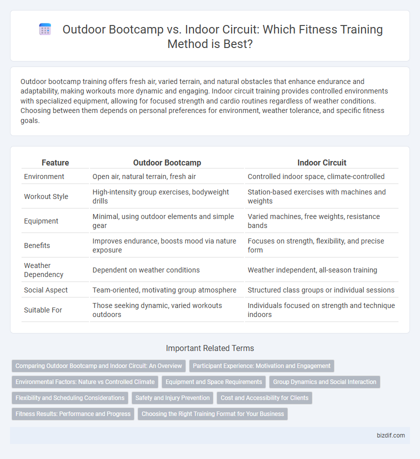 Outdoor Bootcamp vs. Indoor Circuit: Which Fitness Training Method is Best?