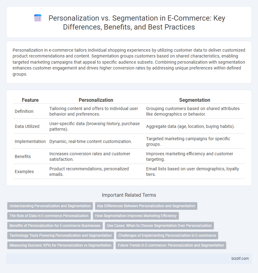 Personalization vs. Segmentation in E-Commerce: Key Differences, Benefits, and Best Practices