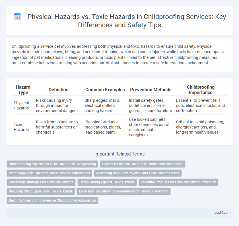 Physical Hazards vs. Toxic Hazards in Childproofing Services: Key Differences and Safety Tips