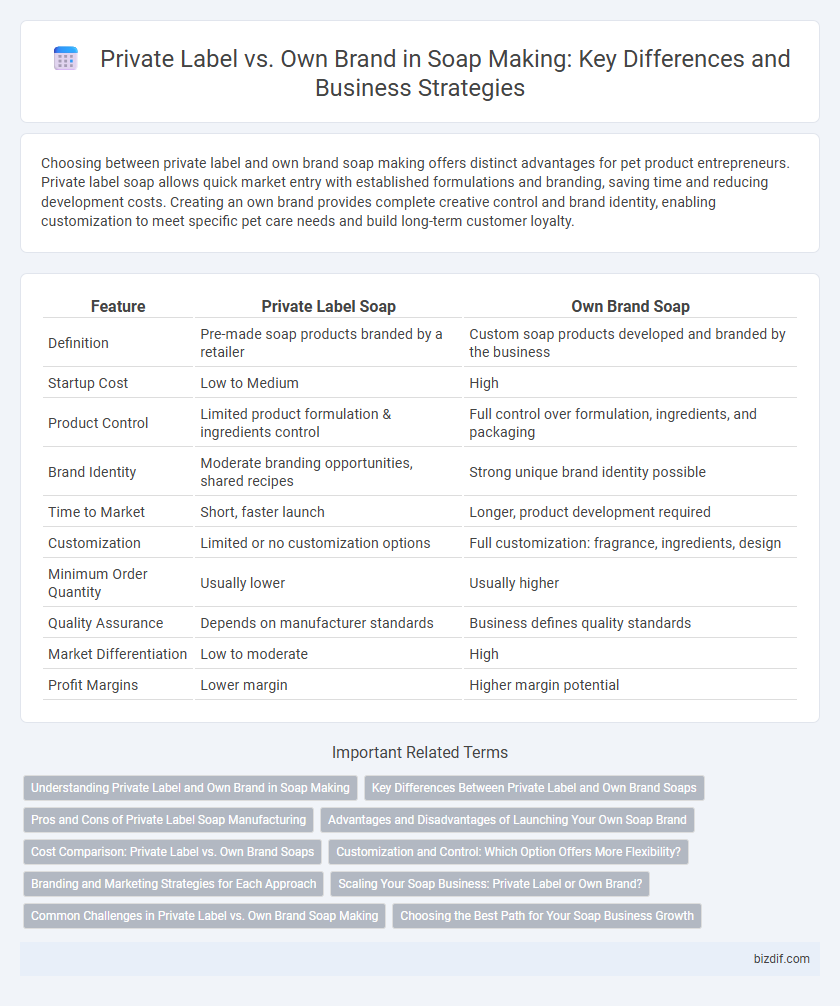 Private Label vs. Own Brand in Soap Making: Key Differences and Business Strategies
