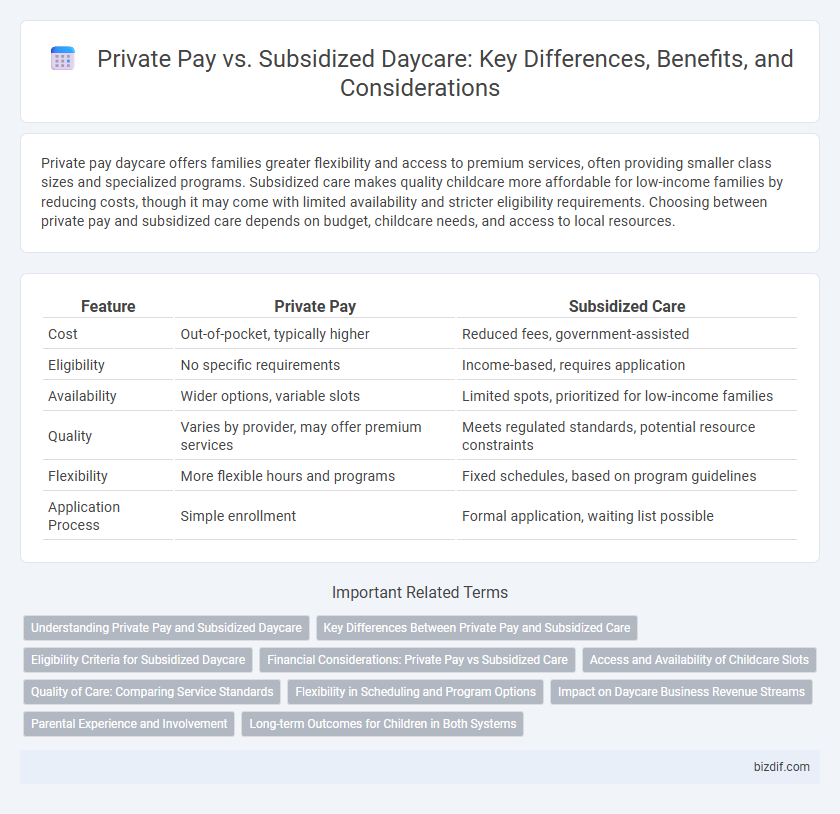 Private Pay vs. Subsidized Daycare: Key Differences, Benefits, and Considerations