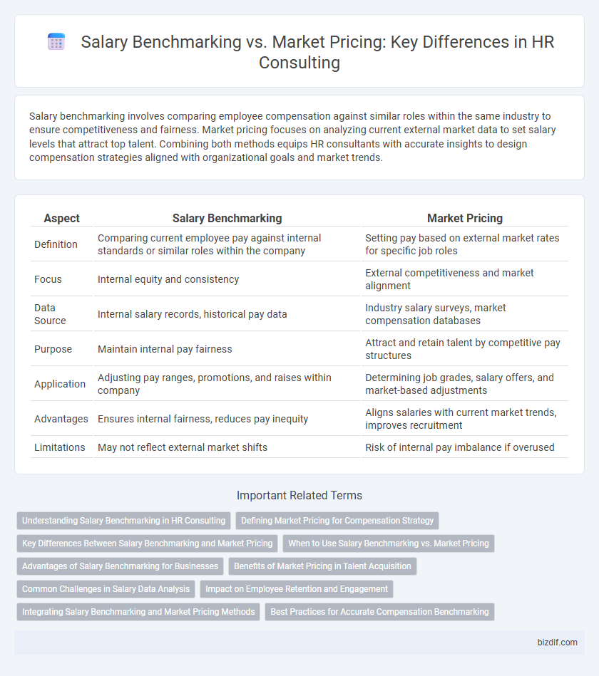 Salary Benchmarking vs. Market Pricing: Key Differences in HR Consulting