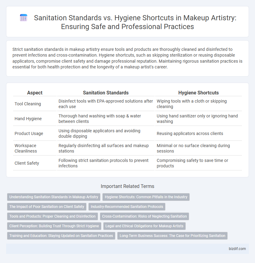 Sanitation Standards vs. Hygiene Shortcuts in Makeup Artistry: Ensuring Safe and Professional Practices