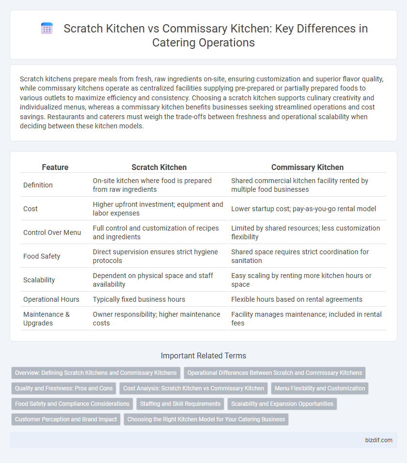 Scratch Kitchen vs Commissary Kitchen: Key Differences in Catering Operations