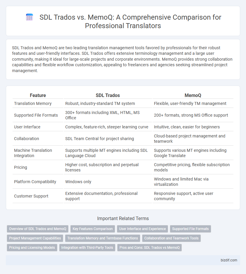 SDL Trados vs. MemoQ: A Comprehensive Comparison for Professional Translators