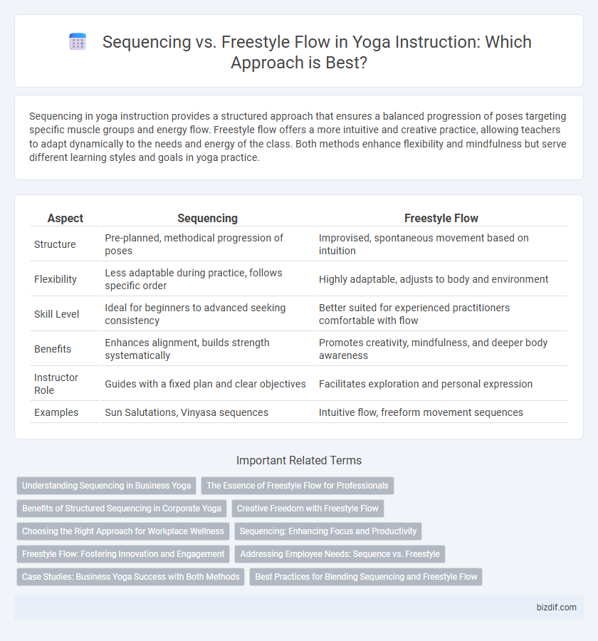 Sequencing vs. Freestyle Flow in Yoga Instruction: Which Approach is Best?