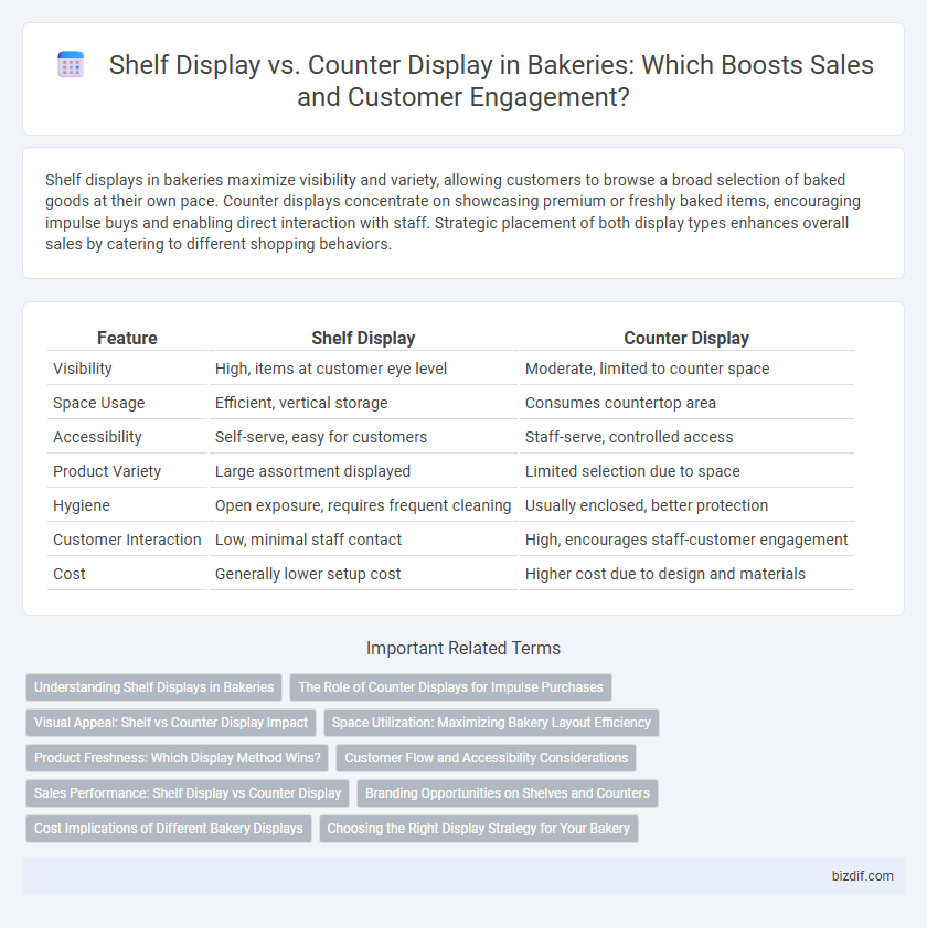 Shelf Display vs. Counter Display in Bakeries: Which Boosts Sales and Customer Engagement?