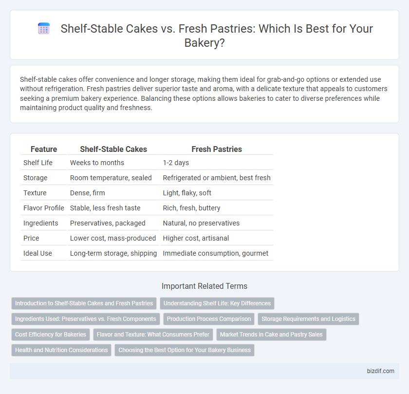 Shelf-Stable Cakes vs. Fresh Pastries: Which Is Best for Your Bakery?