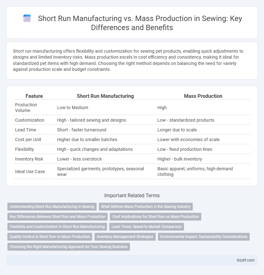 Short Run Manufacturing vs. Mass Production in Sewing: Key Differences and Benefits
