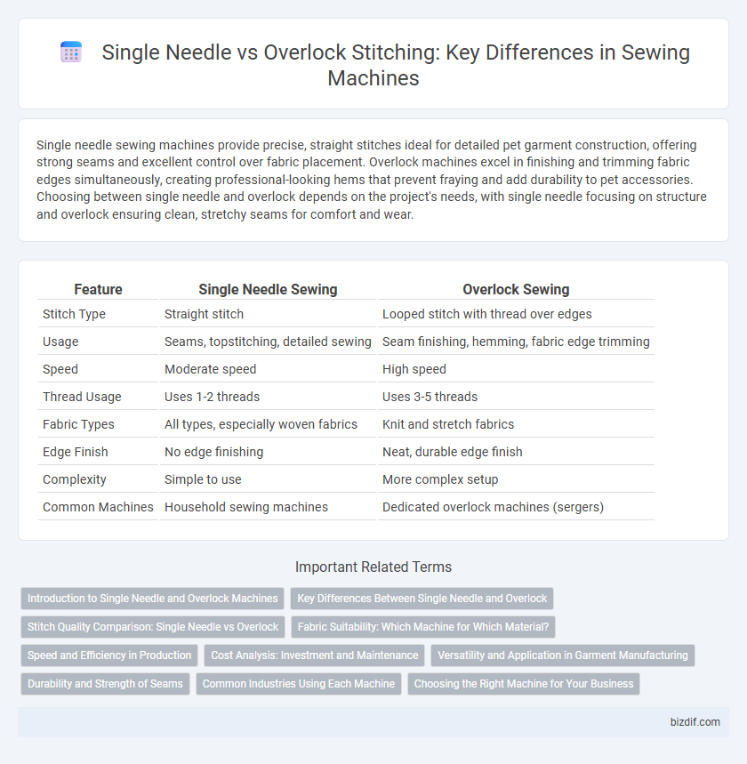 Single Needle vs Overlock Stitching: Key Differences in Sewing Machines