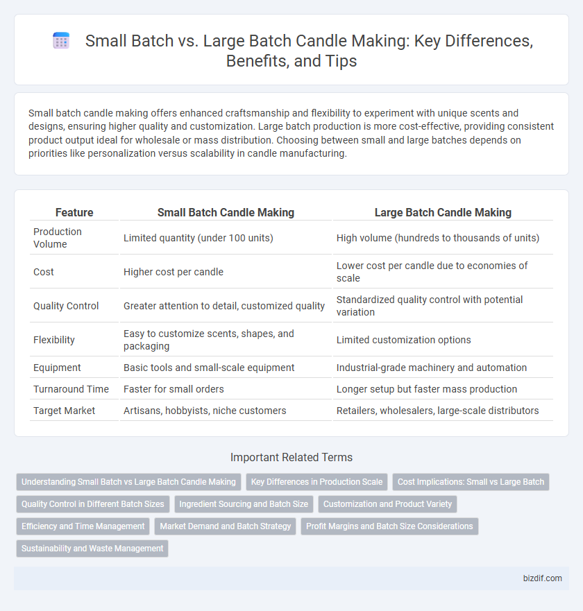 Small Batch vs. Large Batch Candle Making: Key Differences, Benefits, and Tips
