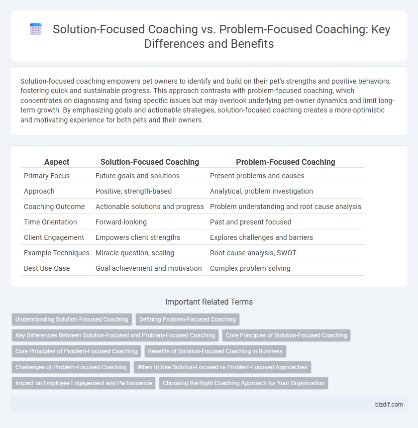 Solution-Focused Coaching vs. Problem-Focused Coaching: Key Differences and Benefits