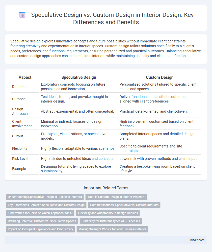 Speculative Design vs. Custom Design in Interior Design: Key Differences and Benefits