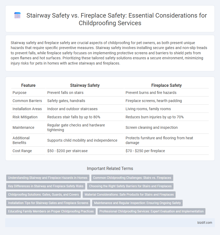 Stairway Safety vs. Fireplace Safety: Essential Considerations for Childproofing Services