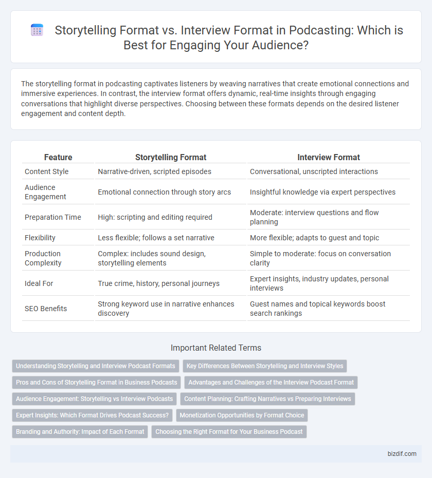 Storytelling Format vs. Interview Format in Podcasting: Which is Best for Engaging Your Audience?