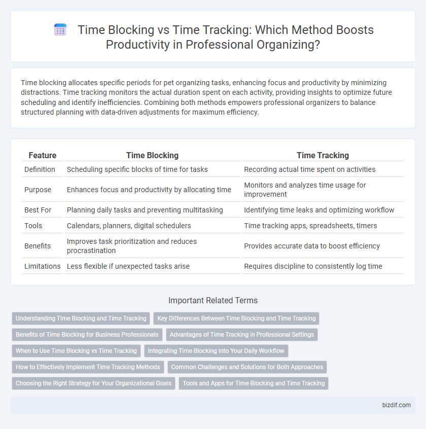 Time Blocking vs Time Tracking: Which Method Boosts Productivity in Professional Organizing?