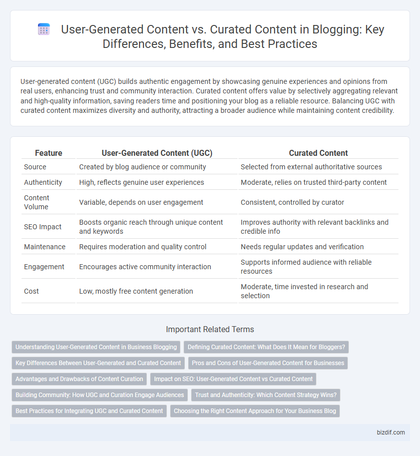 User-Generated Content vs. Curated Content in Blogging: Key Differences, Benefits, and Best Practices