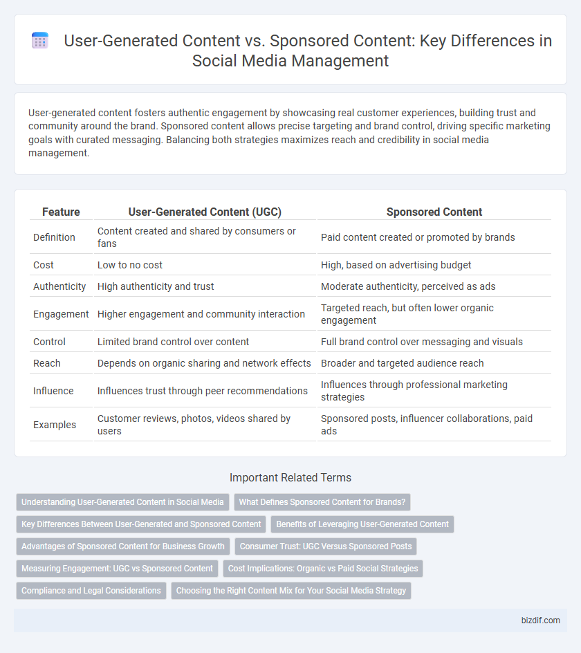 User-Generated Content vs. Sponsored Content: Key Differences in Social Media Management