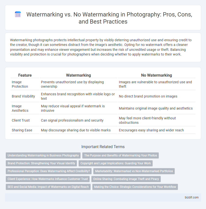 Watermarking vs. No Watermarking in Photography: Pros, Cons, and Best Practices