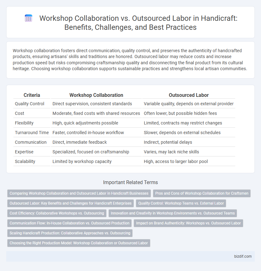 Workshop Collaboration vs. Outsourced Labor in Handicraft: Benefits, Challenges, and Best Practices
