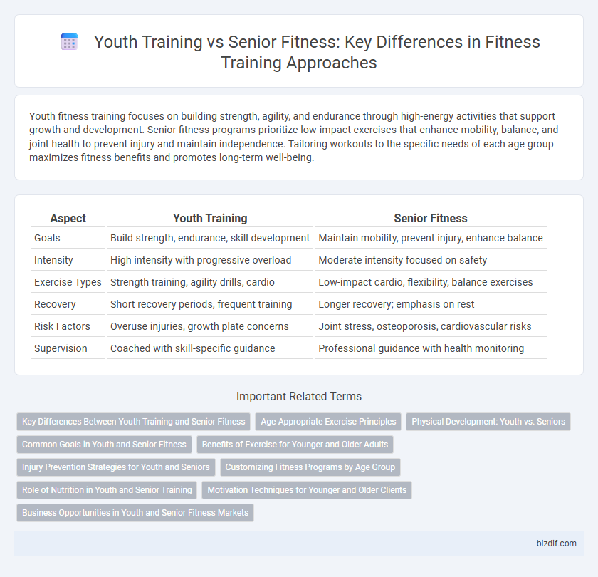 Youth Training vs Senior Fitness: Key Differences in Fitness Training Approaches