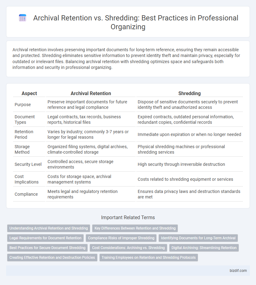 Archival Retention vs. Shredding: Best Practices in Professional Organizing