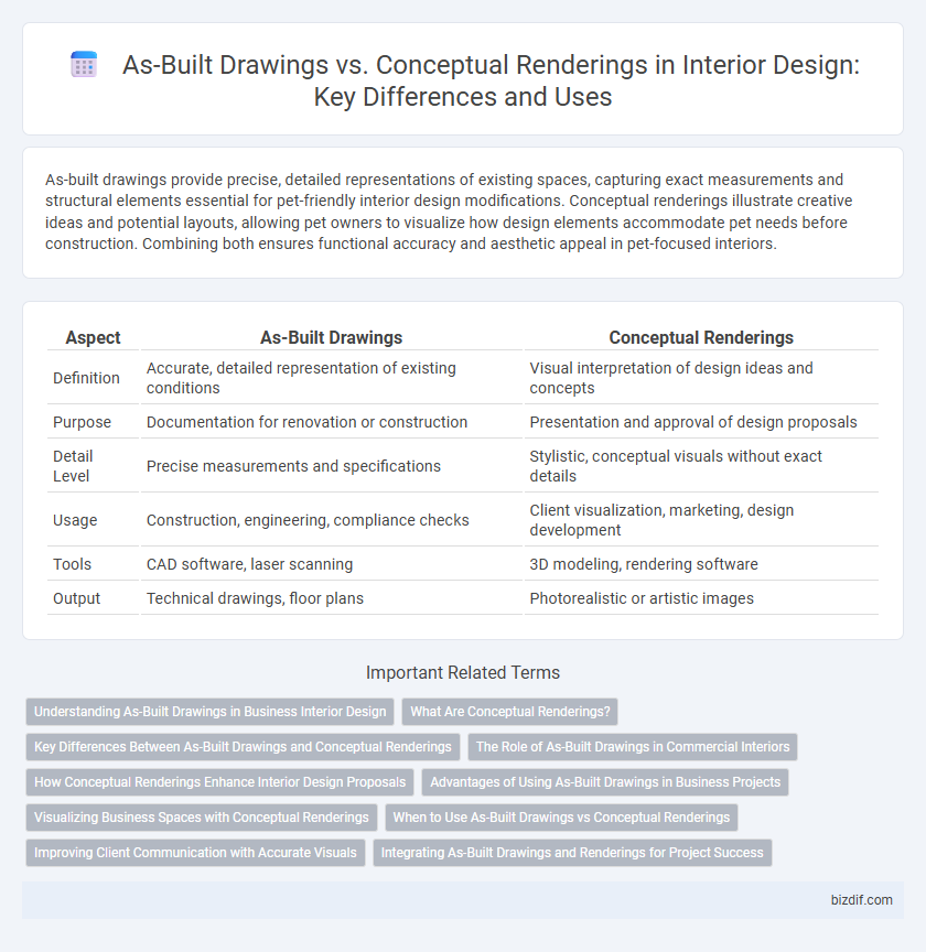 As-Built Drawings vs. Conceptual Renderings in Interior Design: Key Differences and Uses