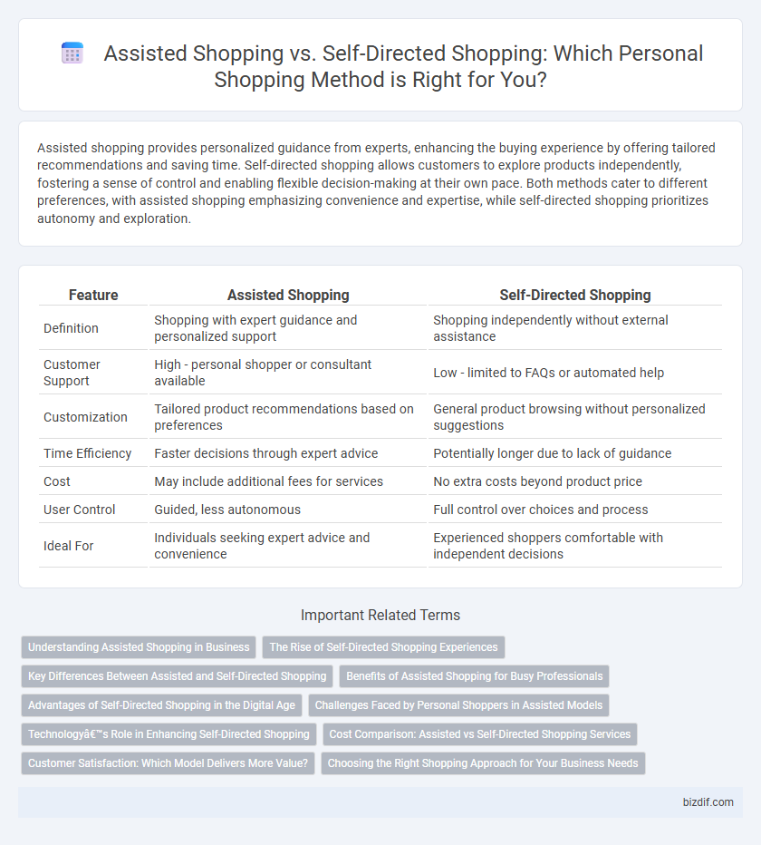 Assisted Shopping vs. Self-Directed Shopping: Which Personal Shopping Method is Right for You?