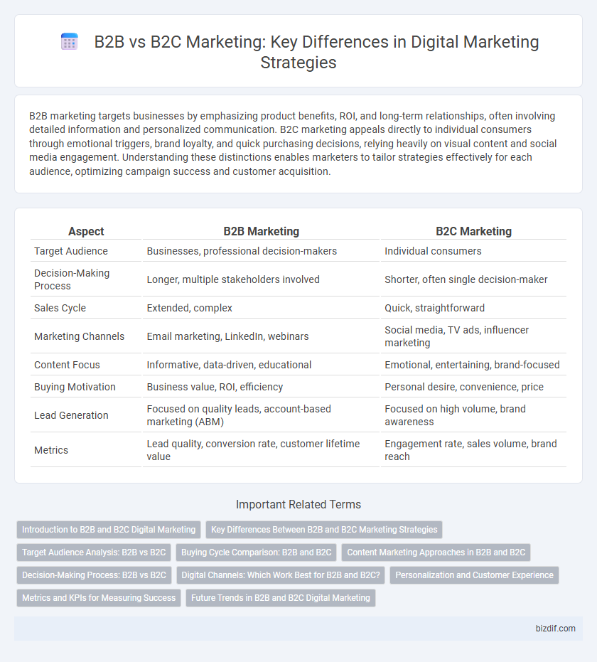 B2B vs B2C Marketing: Key Differences in Digital Marketing Strategies