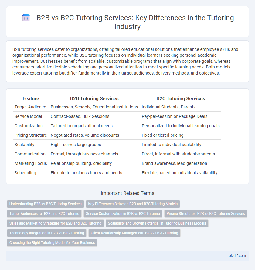 B2B vs B2C Tutoring Services: Key Differences in the Tutoring Industry