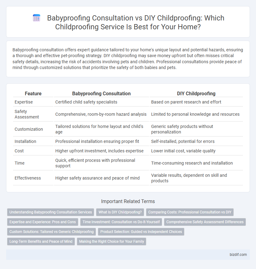 Babyproofing Consultation vs DIY Childproofing: Which Childproofing Service Is Best for Your Home?
