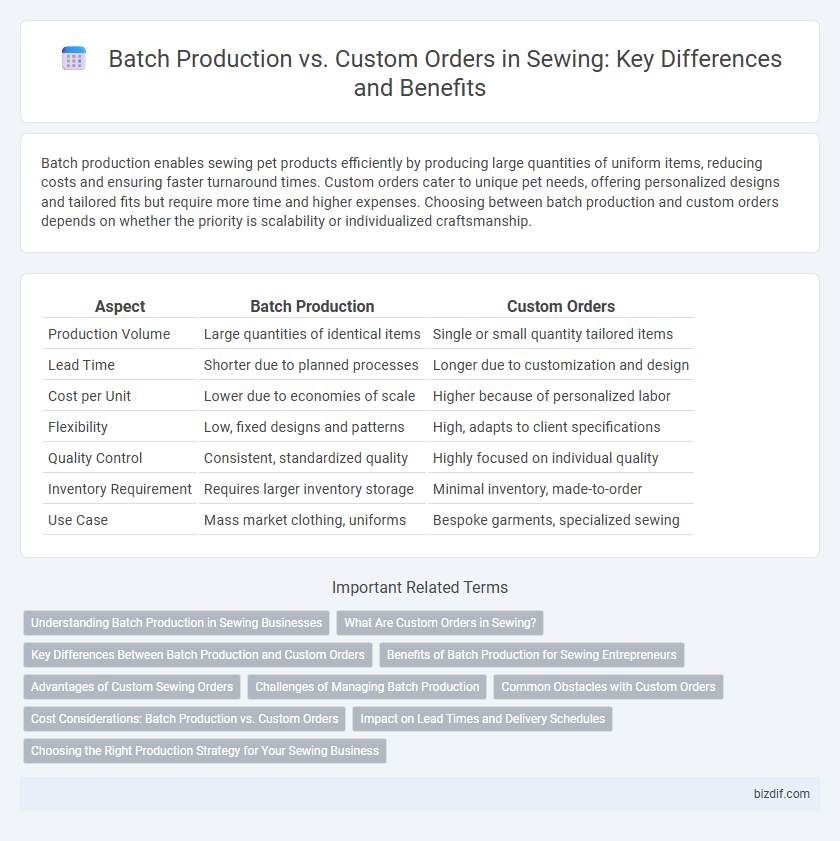 Batch Production vs. Custom Orders in Sewing: Key Differences and Benefits