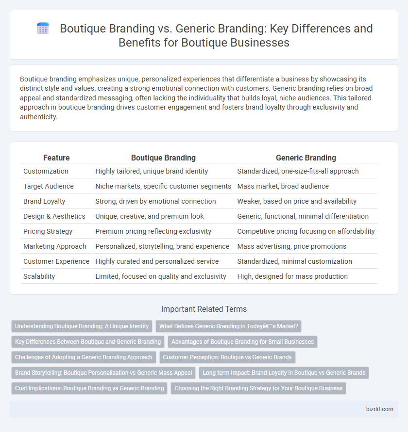 Boutique Branding vs. Generic Branding: Key Differences and Benefits for Boutique Businesses