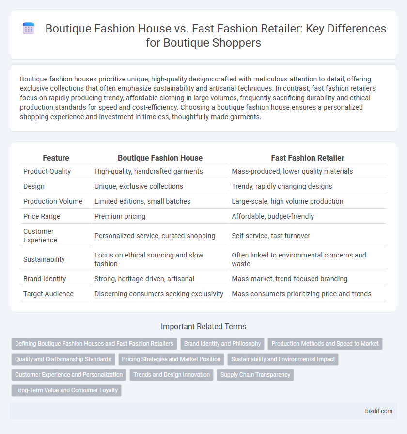 Boutique Fashion House vs. Fast Fashion Retailer: Key Differences for Boutique Shoppers
