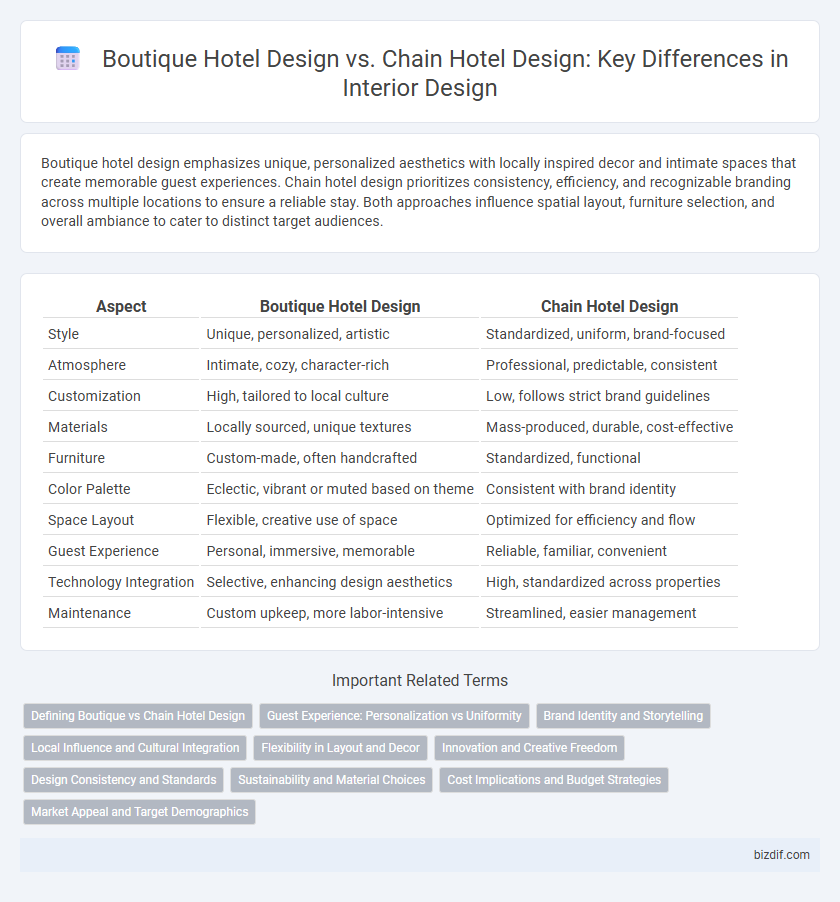 Boutique Hotel Design vs. Chain Hotel Design: Key Differences in Interior Design