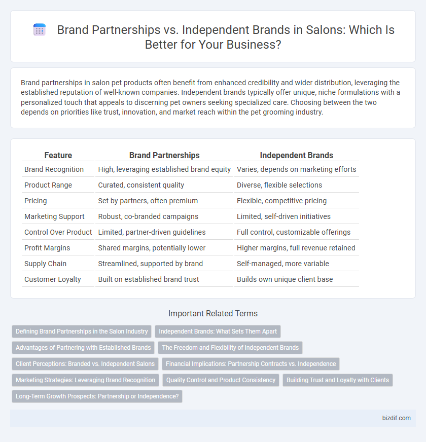 Brand Partnerships vs. Independent Brands in Salons: Which Is Better for Your Business?