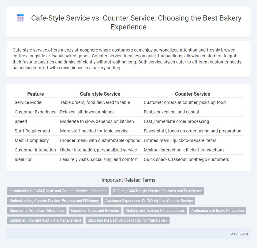 Cafe-Style Service vs. Counter Service: Choosing the Best Bakery Experience