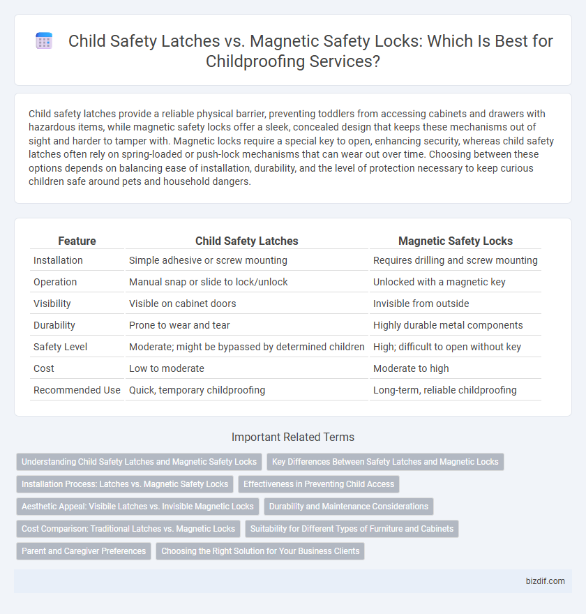 Child Safety Latches vs. Magnetic Safety Locks: Which Is Best for Childproofing Services?