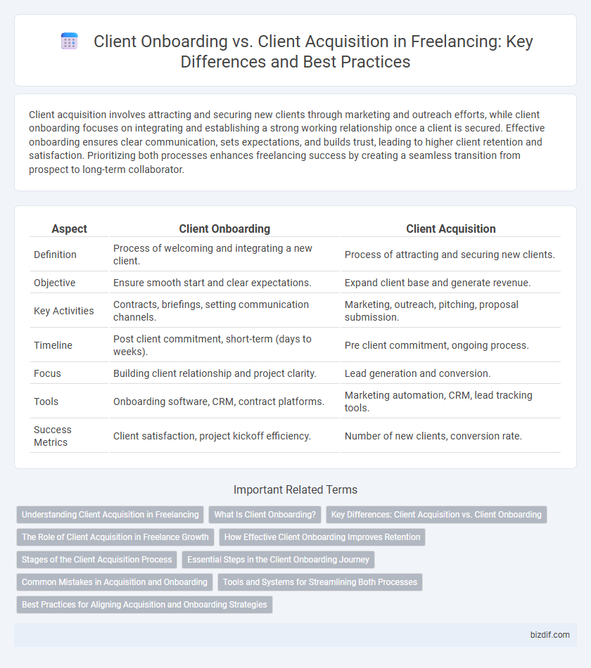 Client Onboarding vs. Client Acquisition in Freelancing: Key Differences and Best Practices